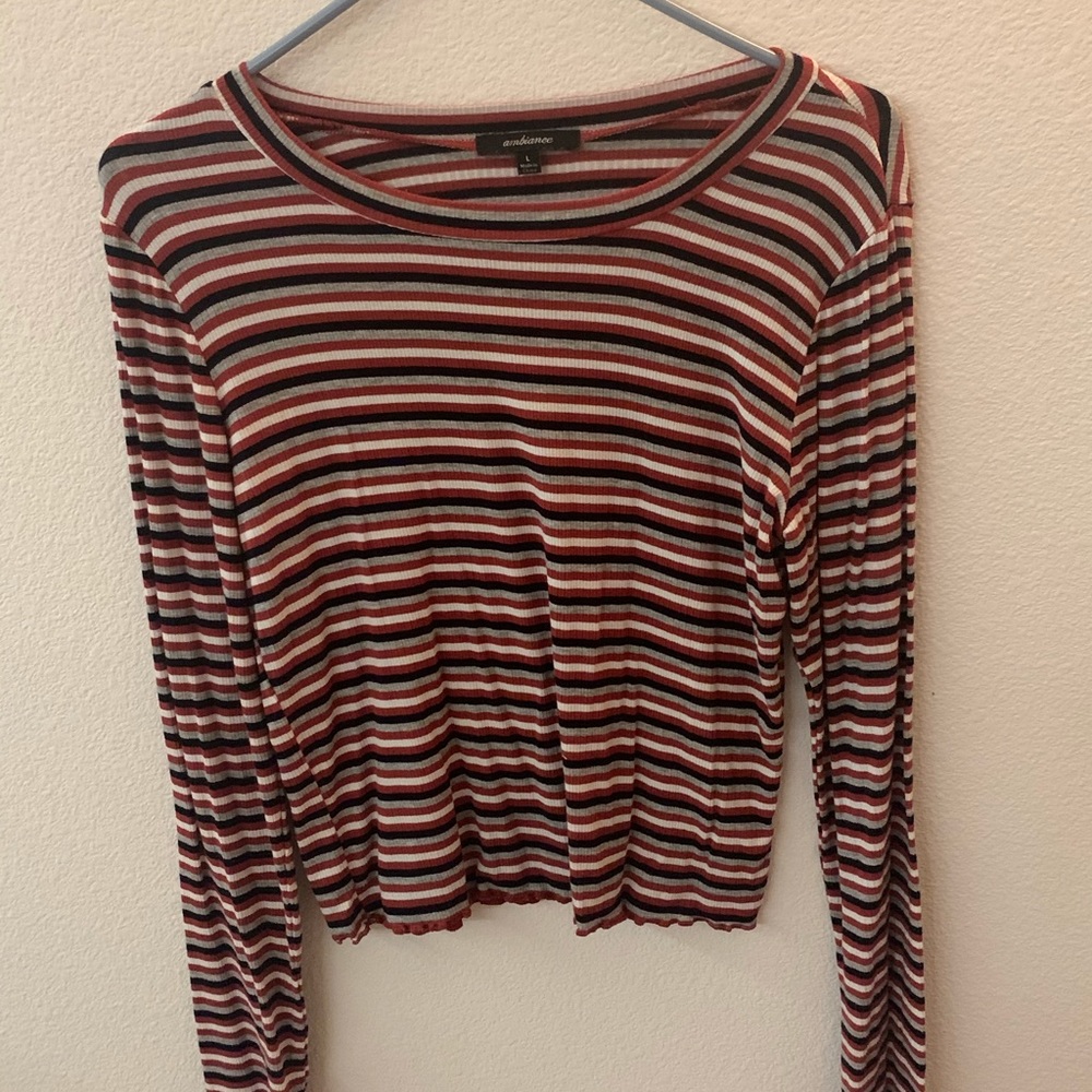 striped longsleeve top